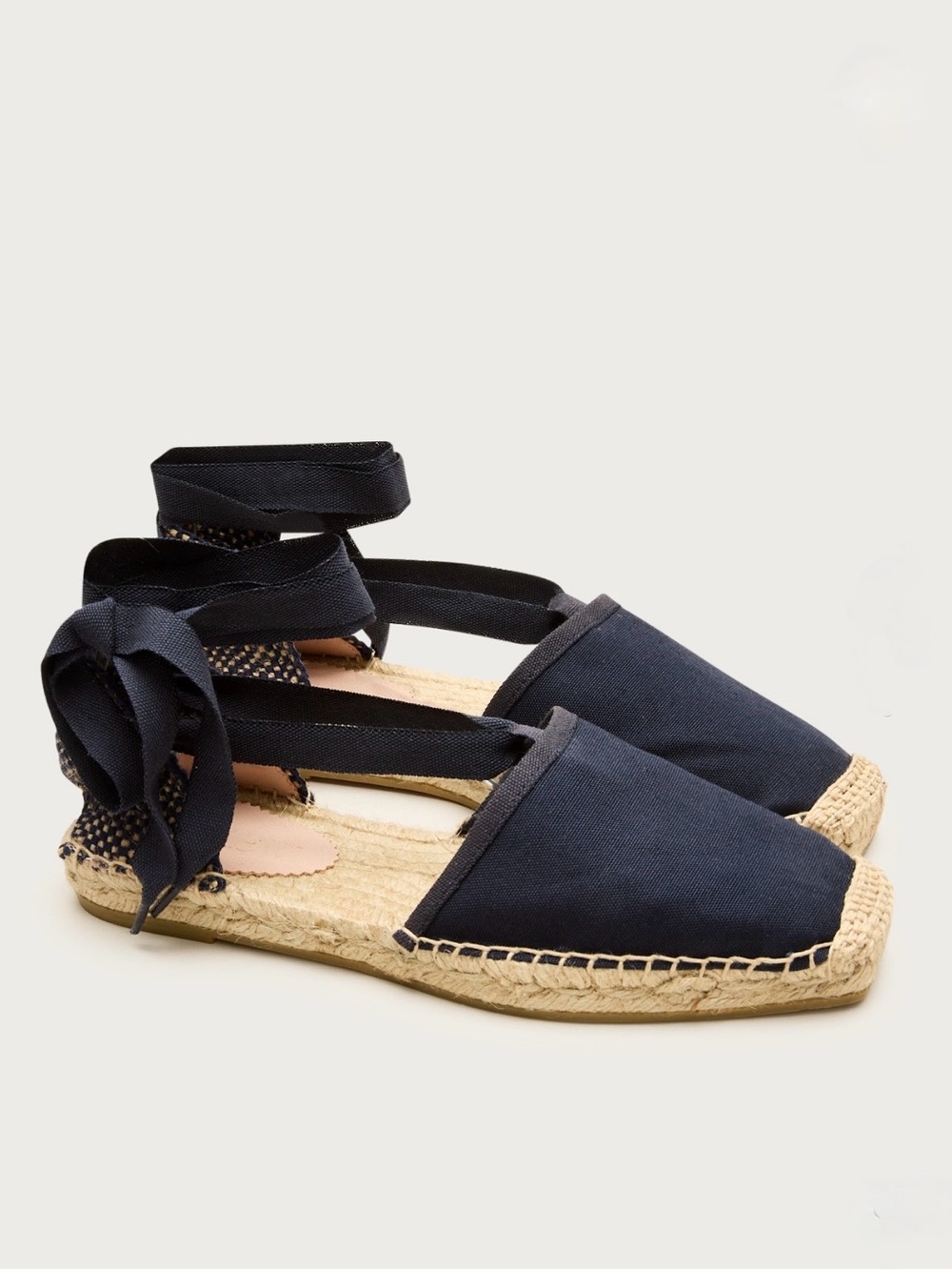 NWOB J.Crew Made-in-Spain Sophie Strappy Espadrilles Navy Blue 8.5⁠